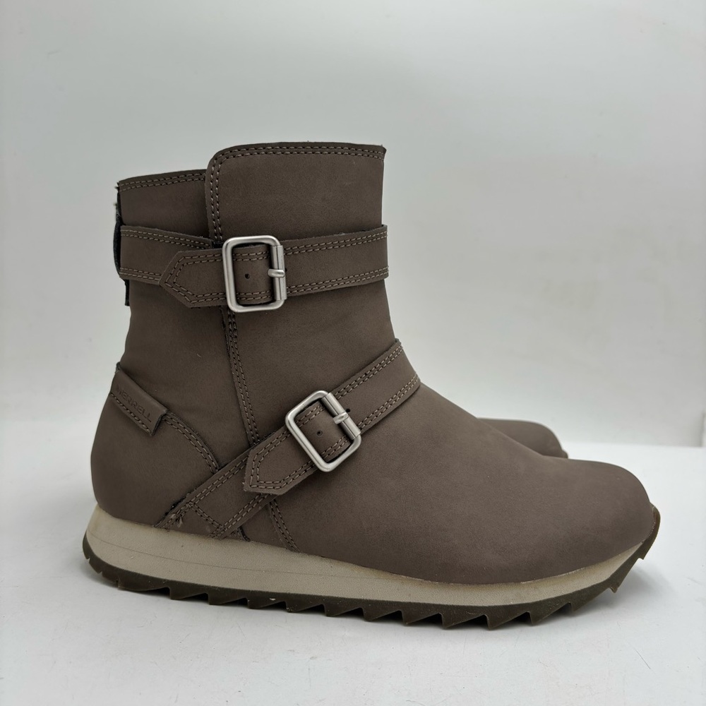 Merrell Women’s 7.5 Alpine Buckle Waterproof Mid Winter Snow Boots